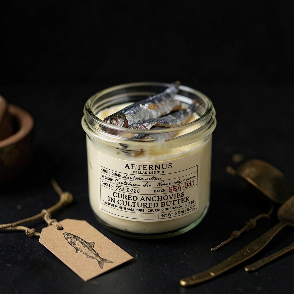 Cured Anchovies in Cultured Butter — Aeternus preserved