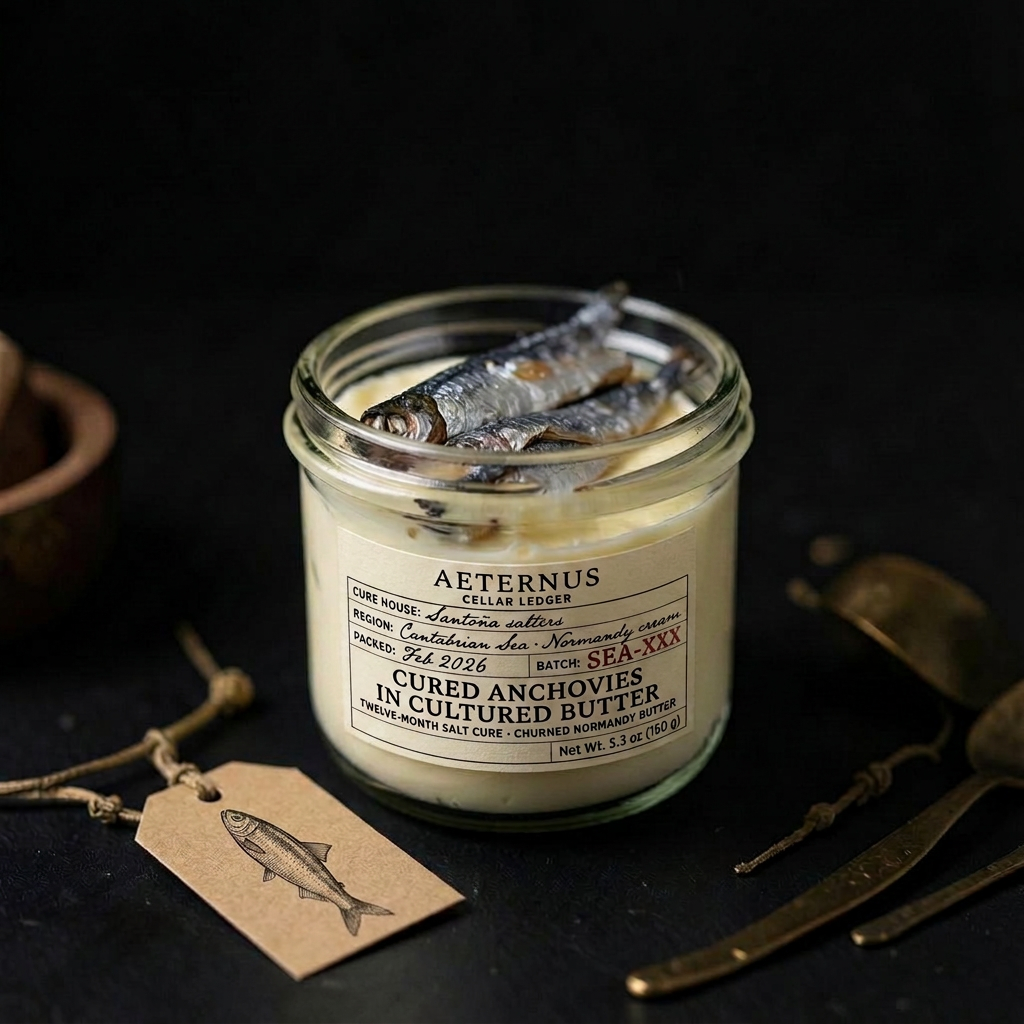 Cured Anchovies in Cultured Butter — Aeternus preserved