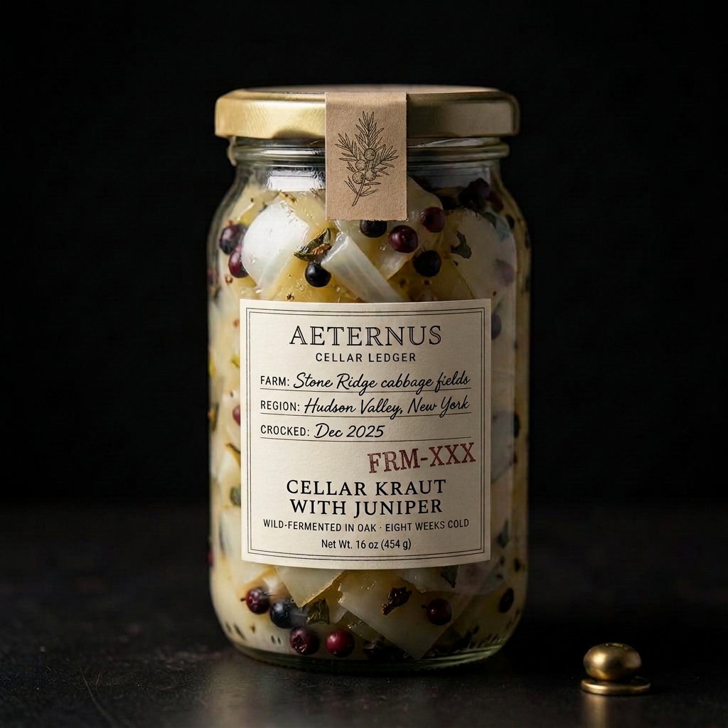Cellar Kraut with Juniper — Aeternus preserved
