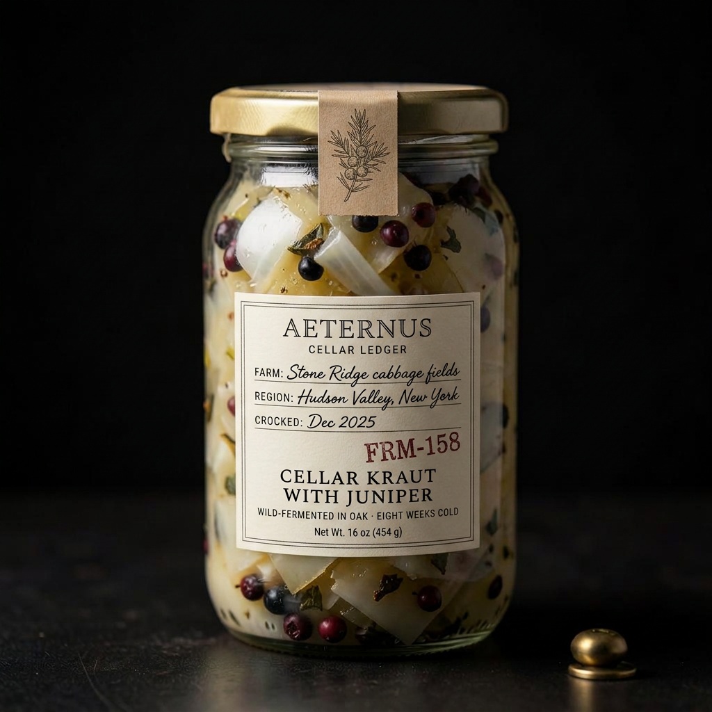 Cellar Kraut with Juniper — Aeternus preserved