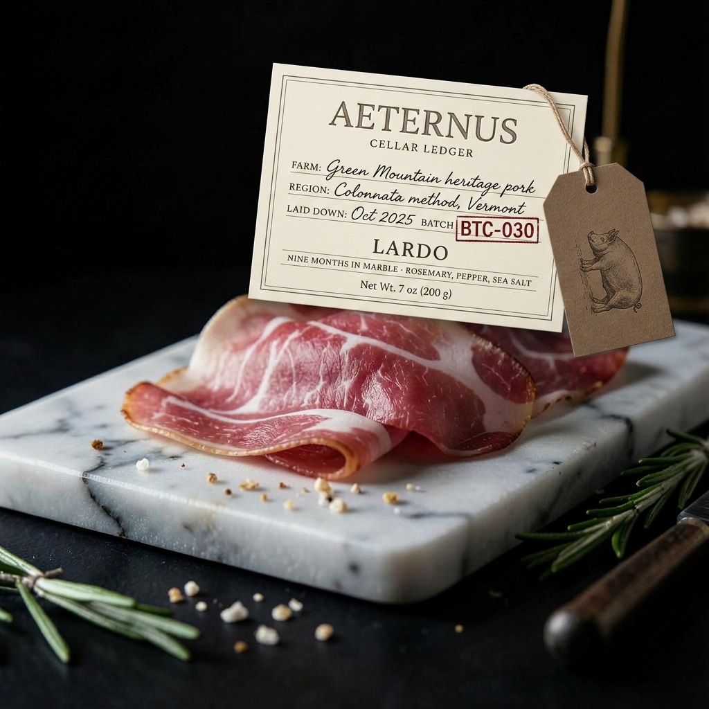 Lardo, Nine Months in Marble — Aeternus preserved