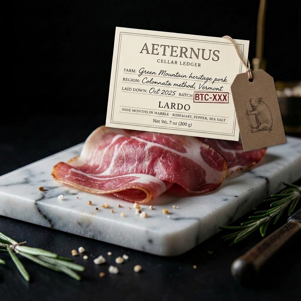 Lardo, Nine Months in Marble — Aeternus preserved