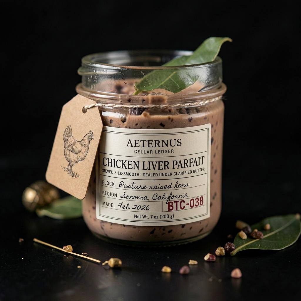 Chicken Liver Parfait Under Butter — Aeternus preserved