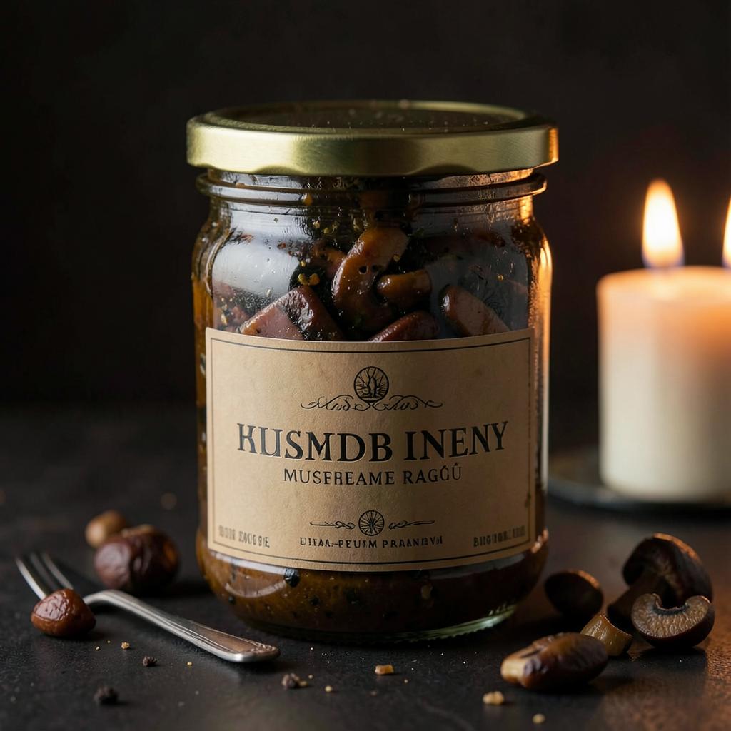 Woodland Mushroom Ragù — jar of batch FRM-147