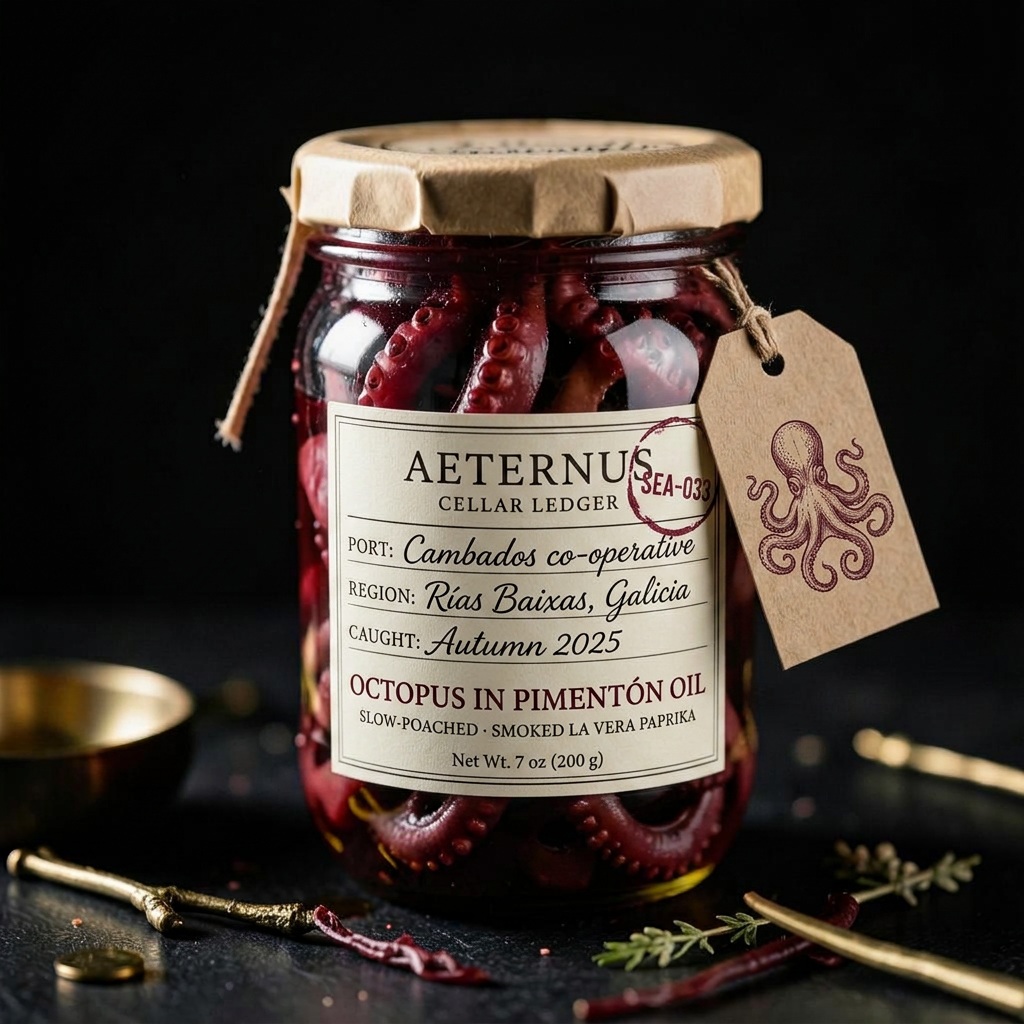 Octopus in Pimentón Oil — Aeternus preserved