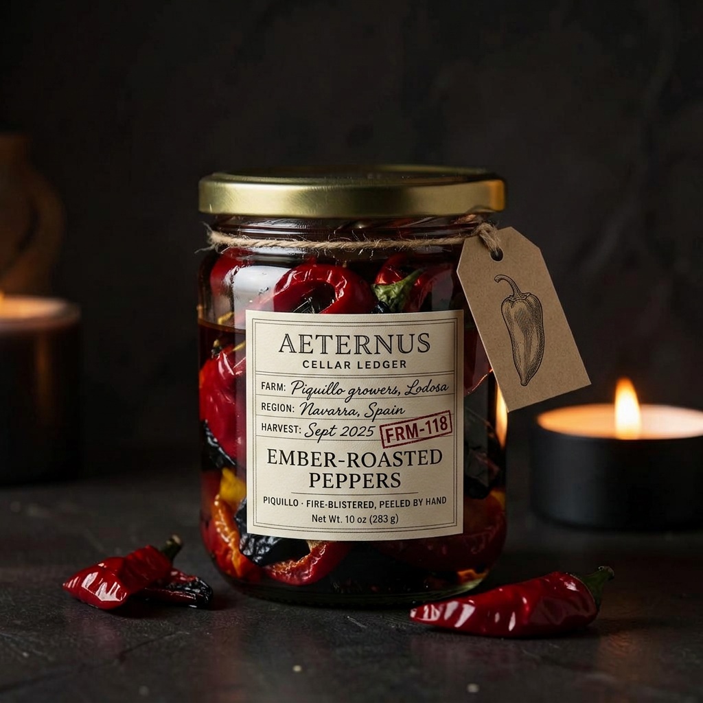 Ember-Roasted Peppers — Aeternus preserved