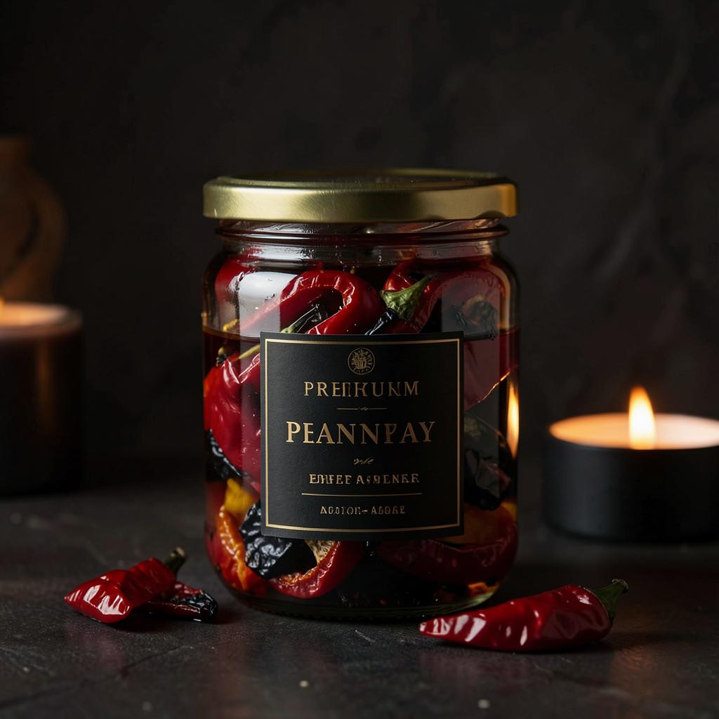 Ember-Roasted Peppers — jar of batch FRM-118