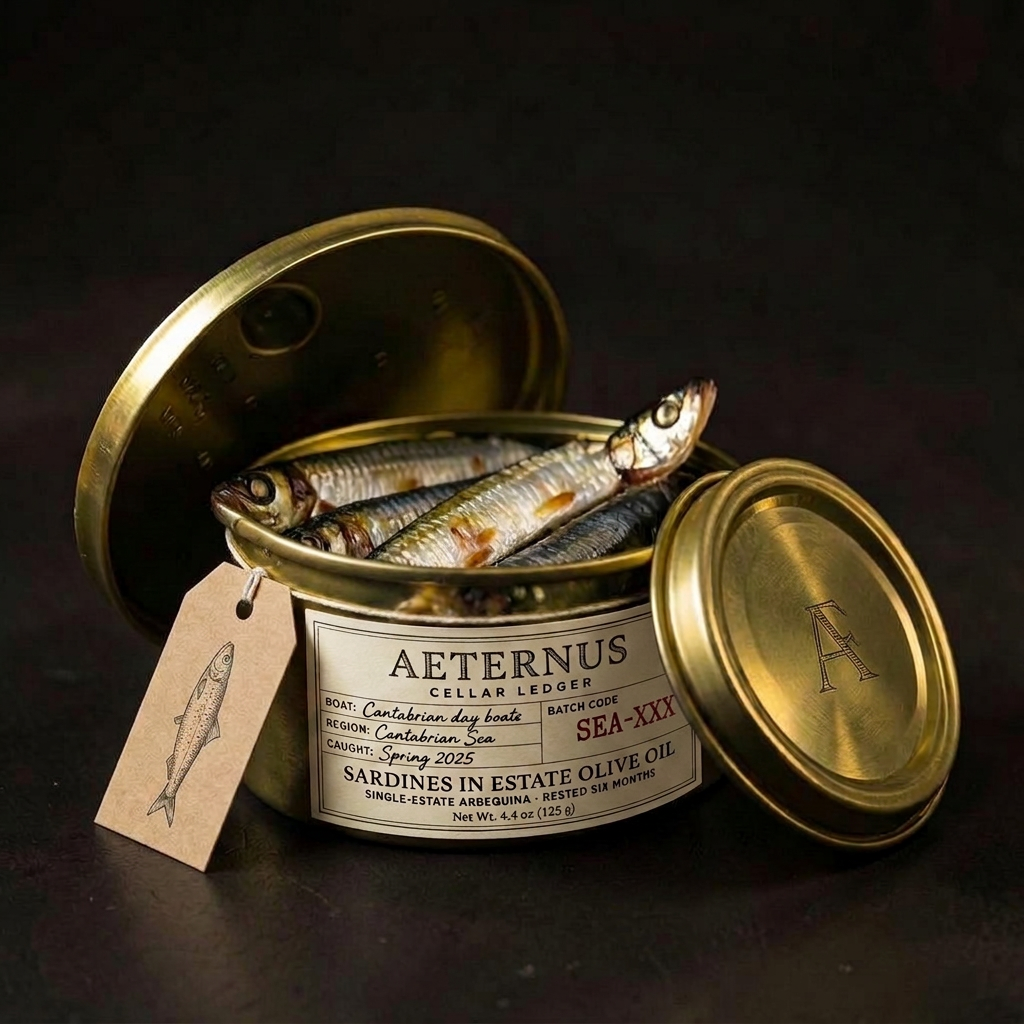 Sardines in Estate Olive Oil — Aeternus preserved