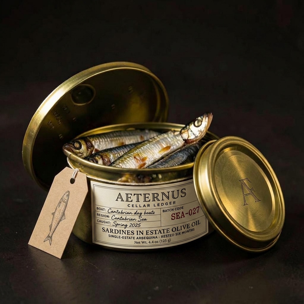 Sardines in Estate Olive Oil — Aeternus preserved