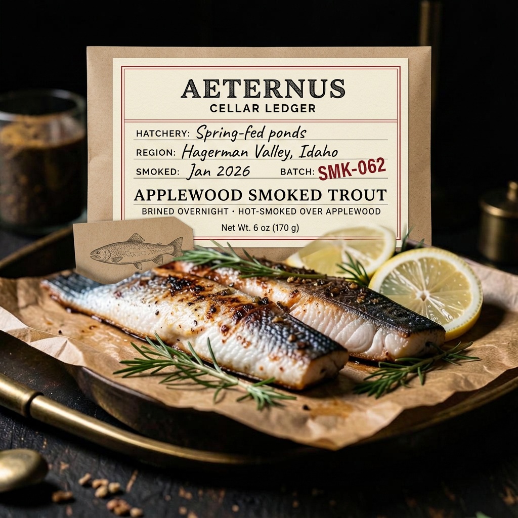 Applewood Smoked Trout — Aeternus preserved